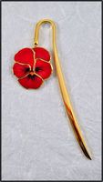 Pansy Bookmark - Red