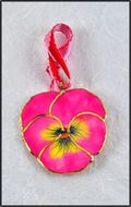 Pansy Ornament - Pink