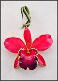 Cattleya Orchid Ornament in Fuchsia