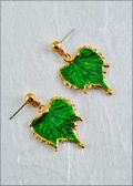 Grape Leaf, Lacquered in Green