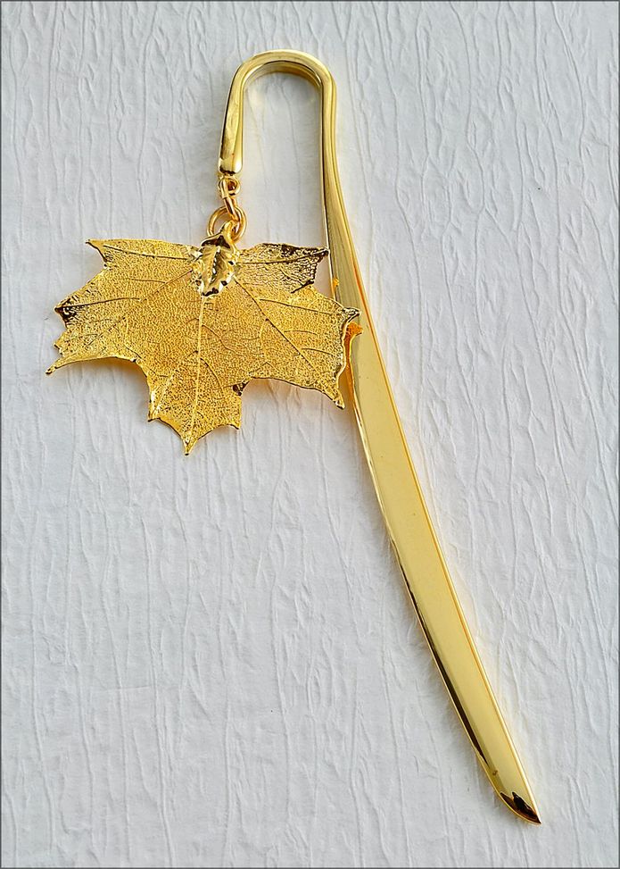 Real Leaf Bookmark Sugar Maple Leaf Bookmark