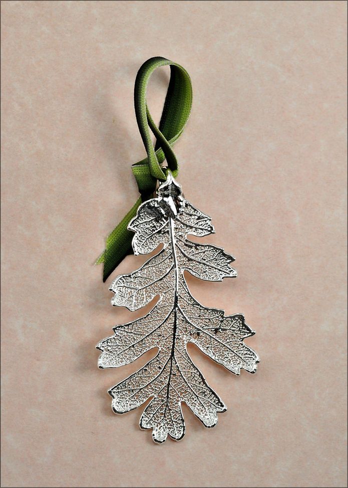 Real Leaf Ornaments Oak Leaf Ornament