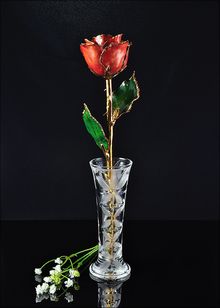 Gold Rose | Rose with Vase