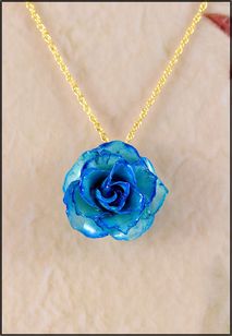 Rose Jewelry | Real Rose Pendant