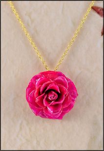 Rose Jewelry | Real Rose Pendant