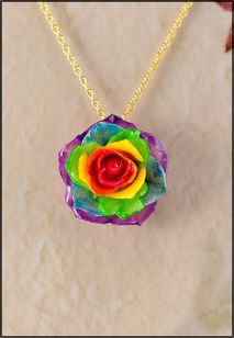 Rose Jewelry | Real Rose Pendant