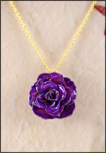 Rose Jewelry | Real Rose Pendant