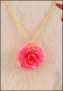 Rose Jewelry | Real Rose Pendant