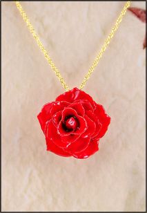 Rose Jewelry | Real Rose Pendant