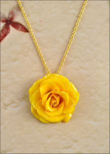 Rose Jewelry | Real Rose Pendant