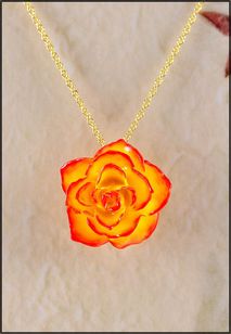 Rose Jewelry | Real Rose Pendant