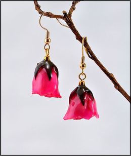 Rose Jewelry | Real Rose Earring