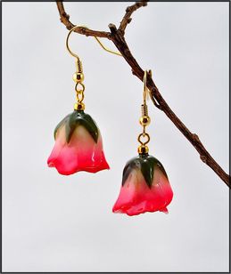 Rose Jewelry | Real Rose Earring