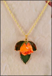 Rose Jewelry | Real Rose Necklace