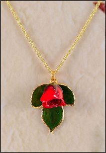 Rose Jewelry | Real Rose Necklace