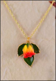 Rose Jewelry | Real Rose Necklace