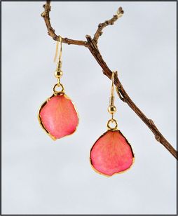 Rose Jewelry | Real Rose Earring