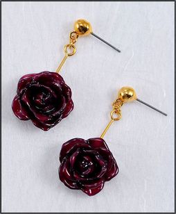 Rose Jewelry | Real Rose Earring