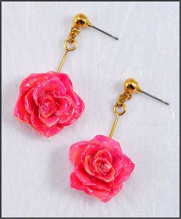 Rose Jewelry | Real Rose Earring