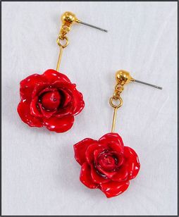 Rose Jewelry | Real Rose Earring