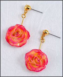 Rose Jewelry | Real Rose Earring