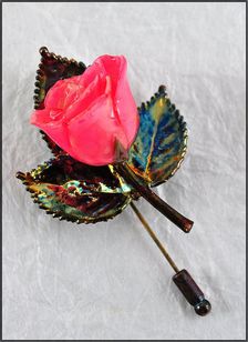 Real Rose Pin | Real Rose Brooch