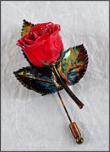 Real Rose Pin | Real Rose Brooch