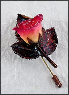 Real Rose Pin | Real Rose Brooch