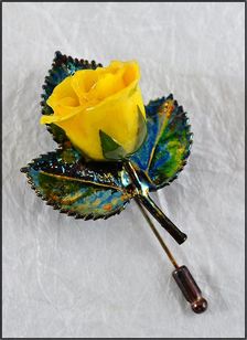 Real Rose Pin | Real Rose Brooch