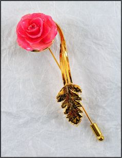 Rose Pin | Real Rose Brooch