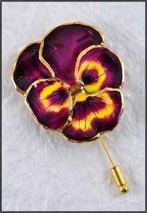 Real Pansy Jewelry | Real Flower Jewelry