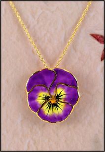 Real Pansy Jewelry | Real Flower Jewelry