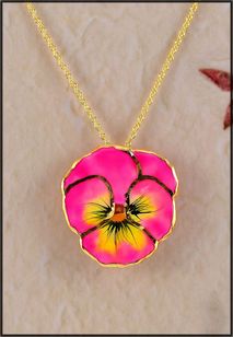 Real Pansy Jewelry | Real Flower Jewelry