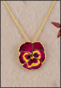 Real Pansy Jewelry | Real Flower Jewelry