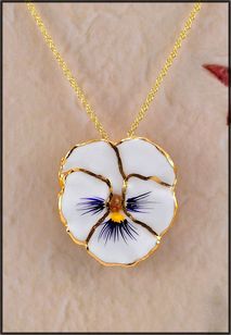 Real Pansy Jewelry | Real Flower Jewelry