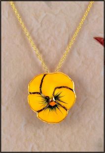 Real Pansy Jewelry | Real Flower Jewelry