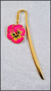 Real Pansy Bookmark | Real Flower Bookmark
