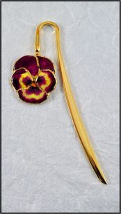 Real Pansy Bookmark | Real Flower Bookmark