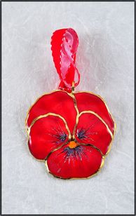 Real Pansy | Real Flower Ornament