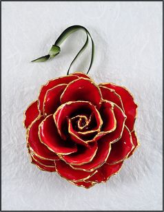 Real Rose Ornament | Real Flower Ornament