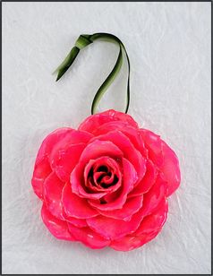 Real Rose Ornament | Real Flower Ornament