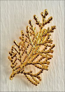 Real Leaf Jewelry | Real Leaf Pin