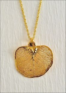 Real Leaf Jewelry | Real Leaf Pendant