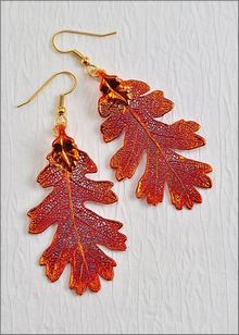 Real Leaf Jewelry | Real Leaf Earring