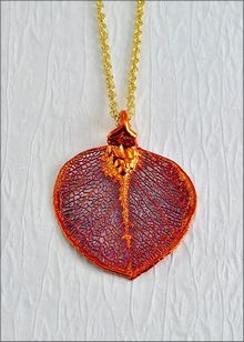 Real Leaf Jewelry | Real Leaf Pendant