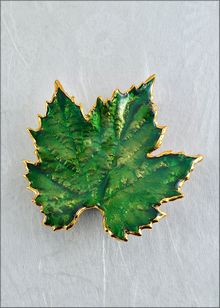 Real Leaf Jewelry | Grape leaf Pin