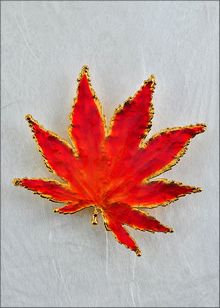 Real Leaf Jewelry | Japanese Maple Pin