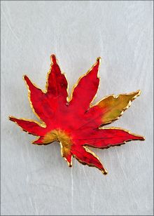 Real Leaf Jewelry | Japanese Maple Pin