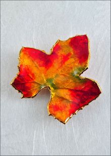 Real Leaf Jewelry | Real Leaf Pin