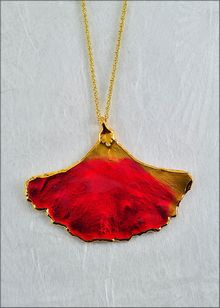 Real Leaf Jewelry | Ginkgo Leaf Pendant